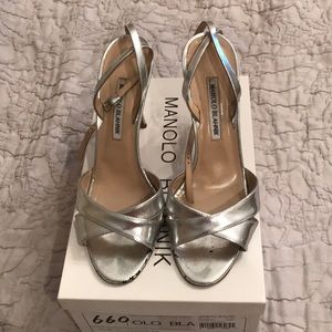 Manolo Blahnik Silver pumps